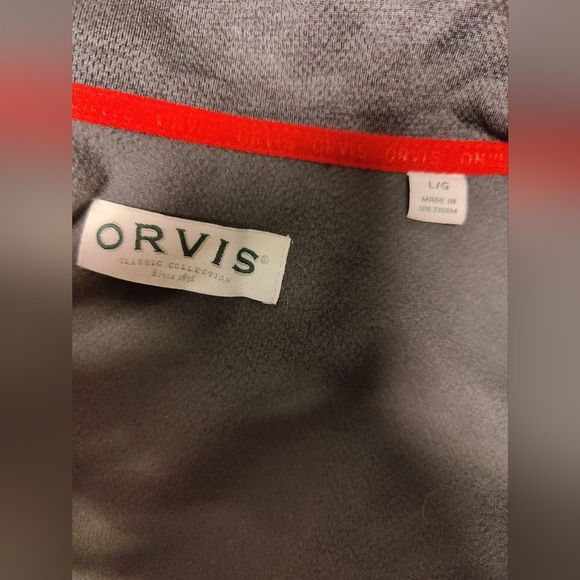 Orvis Men's Bonded Mesh Full-Zip Jacket Men's Size L - Picture 9 of 10